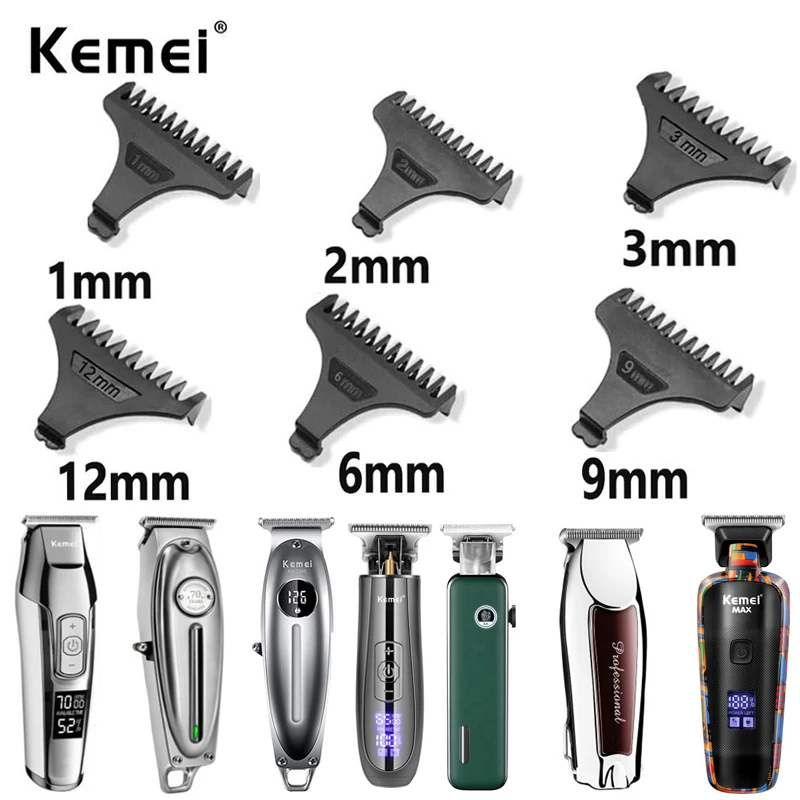 

Kemei 0mm Hair Trimmer Limit Comb Universal Black Guards Hairdresser Hair Cutting Guide for KM-5027 KM-1949 KM-9163 KM-5098