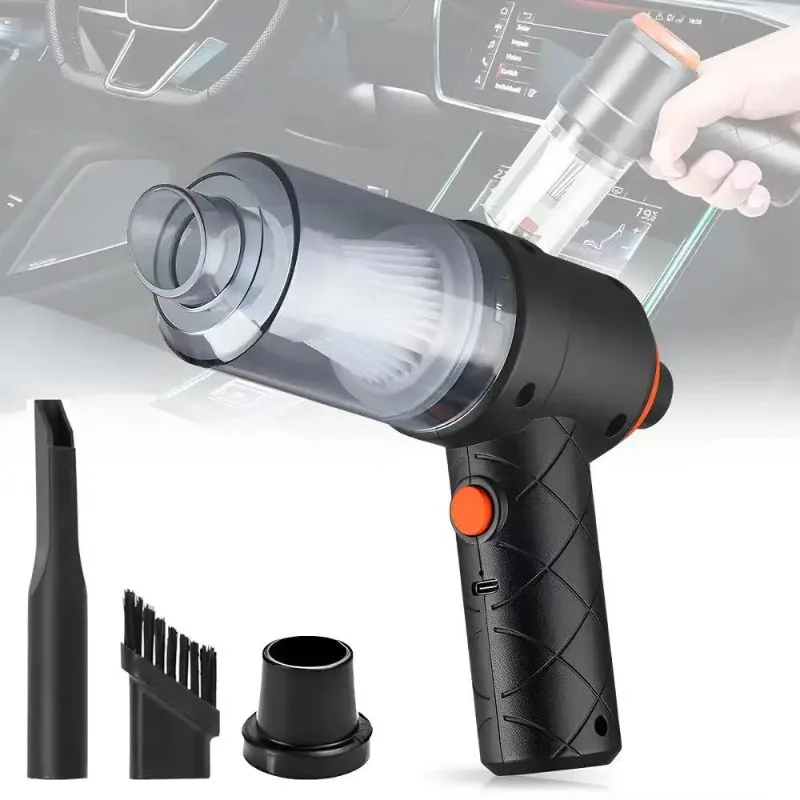 Portable Car Cordless Vacuum Cleaner Large Suction Handheld Dust Collector Mini Dust Blower Household Cleaning