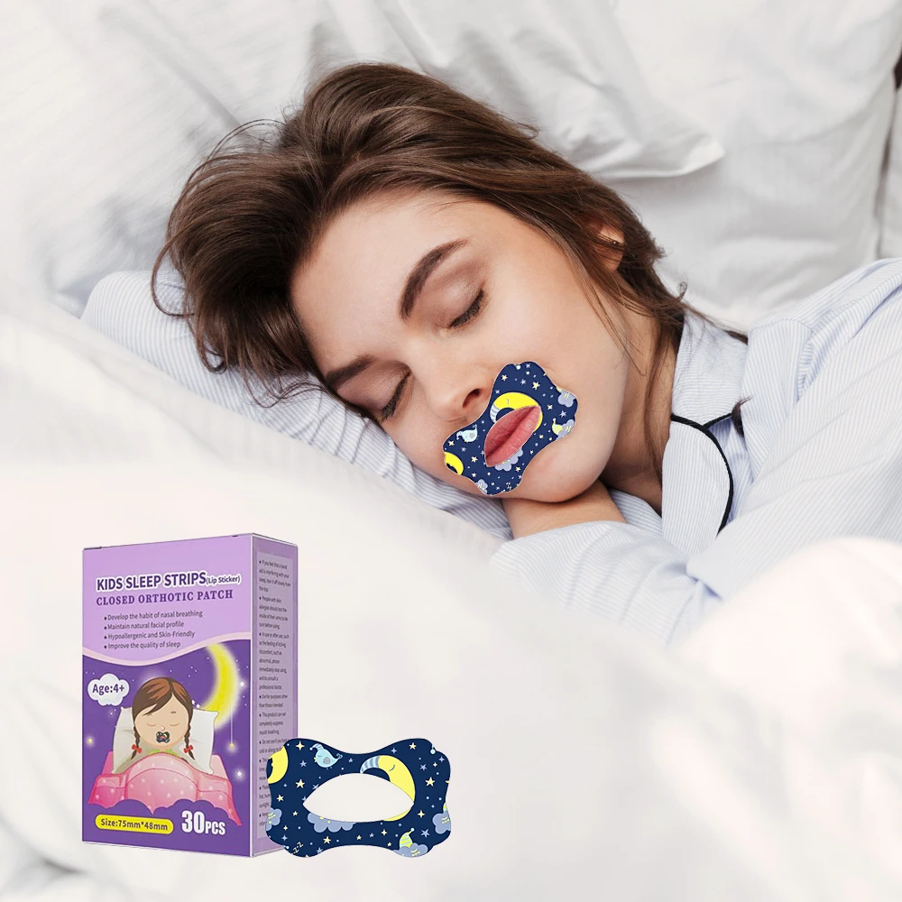 

30PCS Mouth Correction Stickers Anti-snoring Breathing Orthosis Mouth Sticker Adults Children Anti-snoring Sticker Improve Sleep