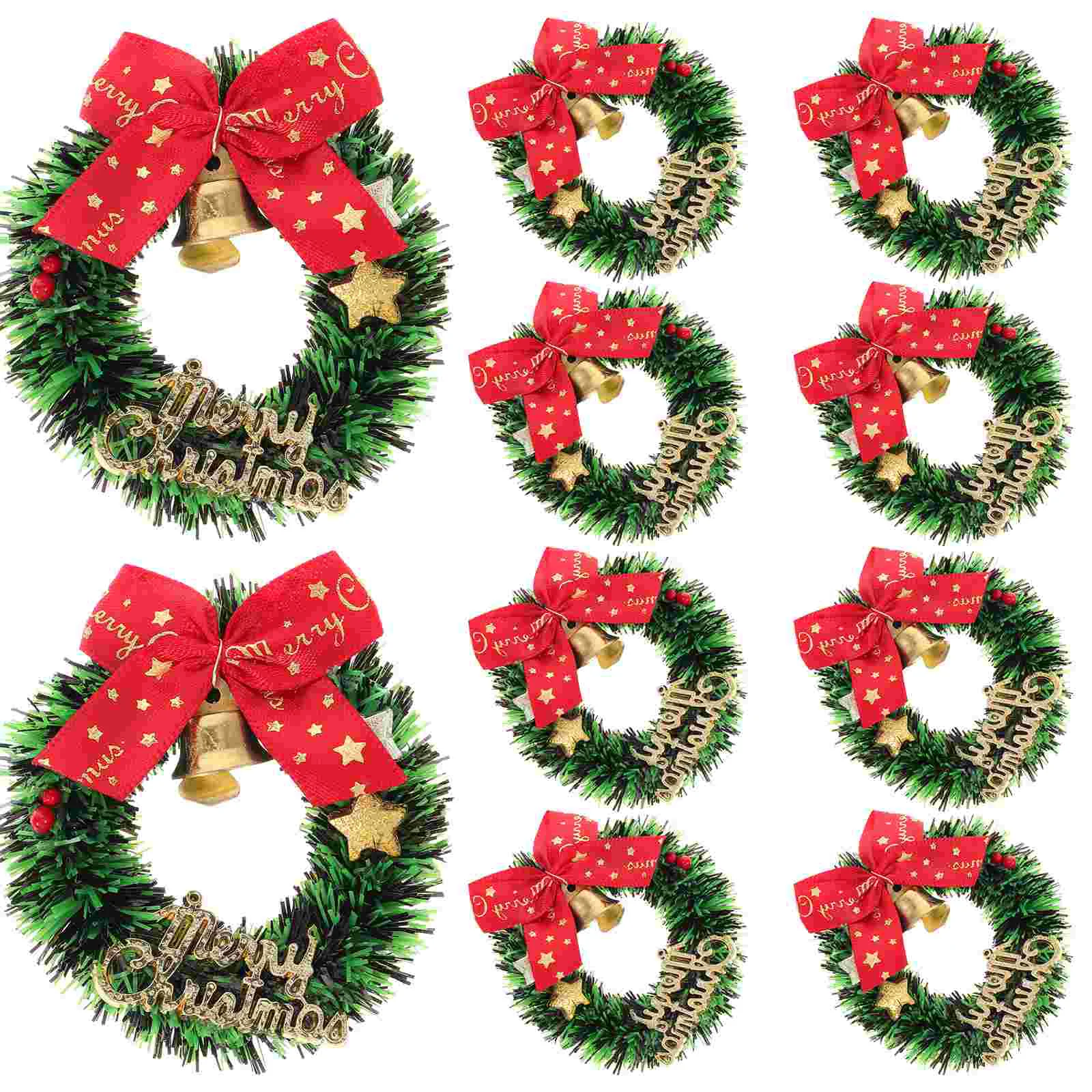 

Wall Decoration Christmas Tree Wreaths Dining Table Decorations Miniature Simulated Furniture Ornament Bow Plastic Front