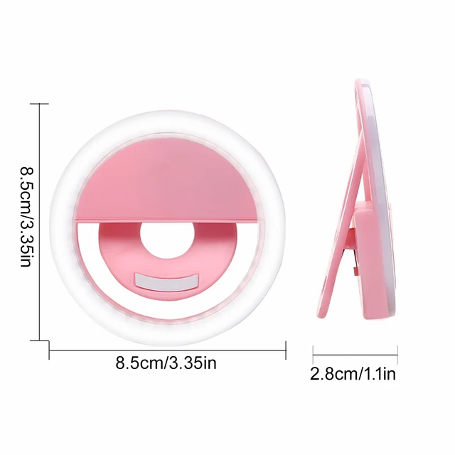 LED Fill Light USB Charging LED Selfie Light Circular Back Clip Live Selfie Fill Light 6