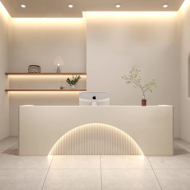 

Cashier Bar Reception Desk Front Receptionist Restaurant Shop Reception Desks Modern Luxury Mesa De Escritorio Bar Furniture