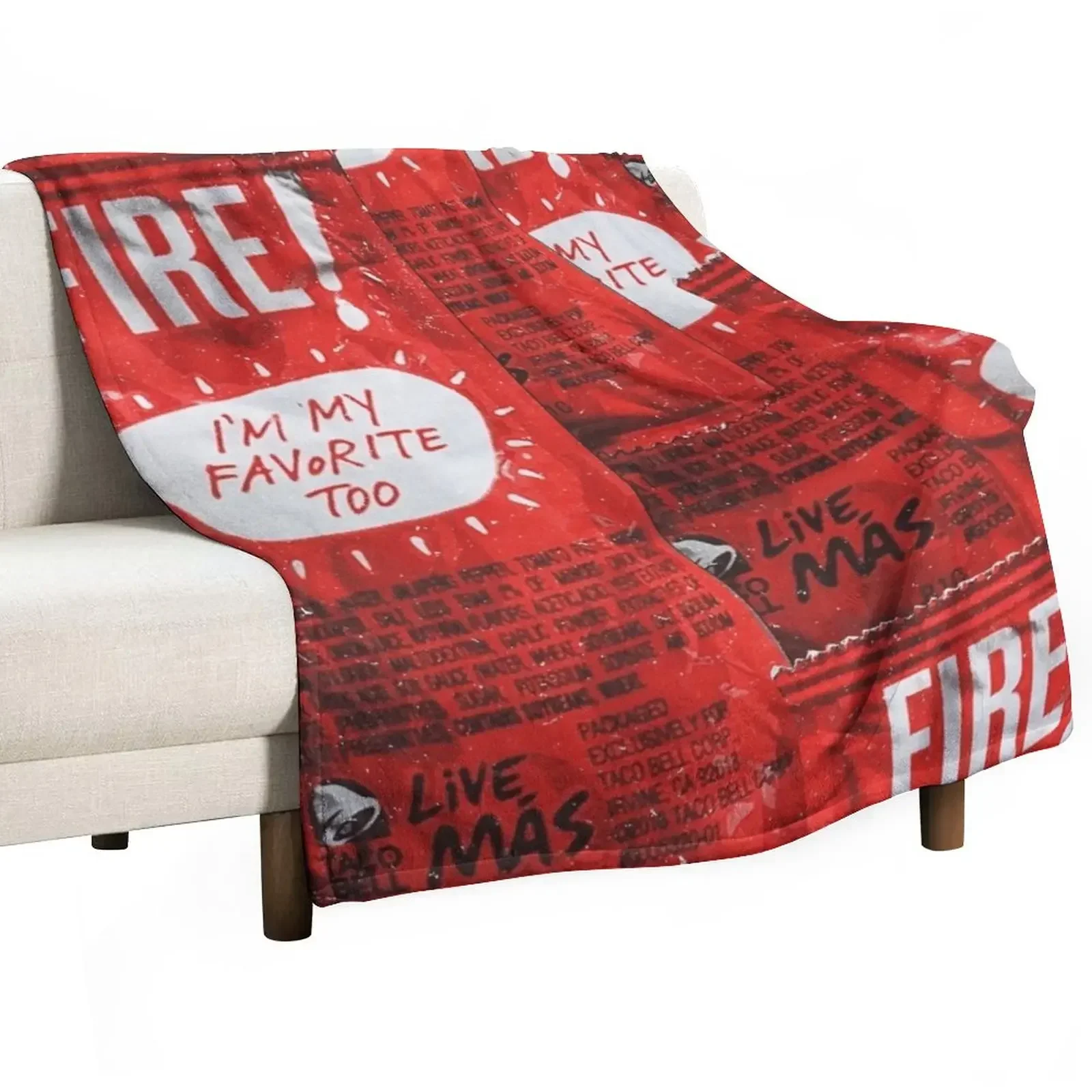

taco bell fire blanket Throw Blanket Comforter anime Heavy sofa bed Blankets
