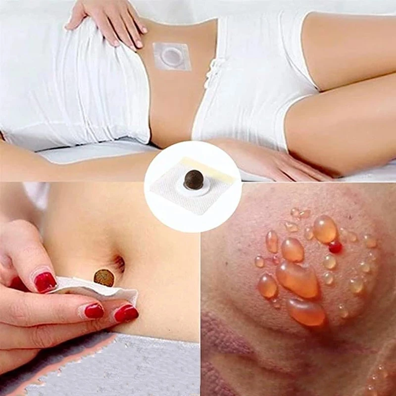 Mugwort Belly Patch Slimming Patches Navel Detox Fat Burning Lose Weight Woman Navel Slimming Products Health Care 30pcs weight loss products body repairing patches