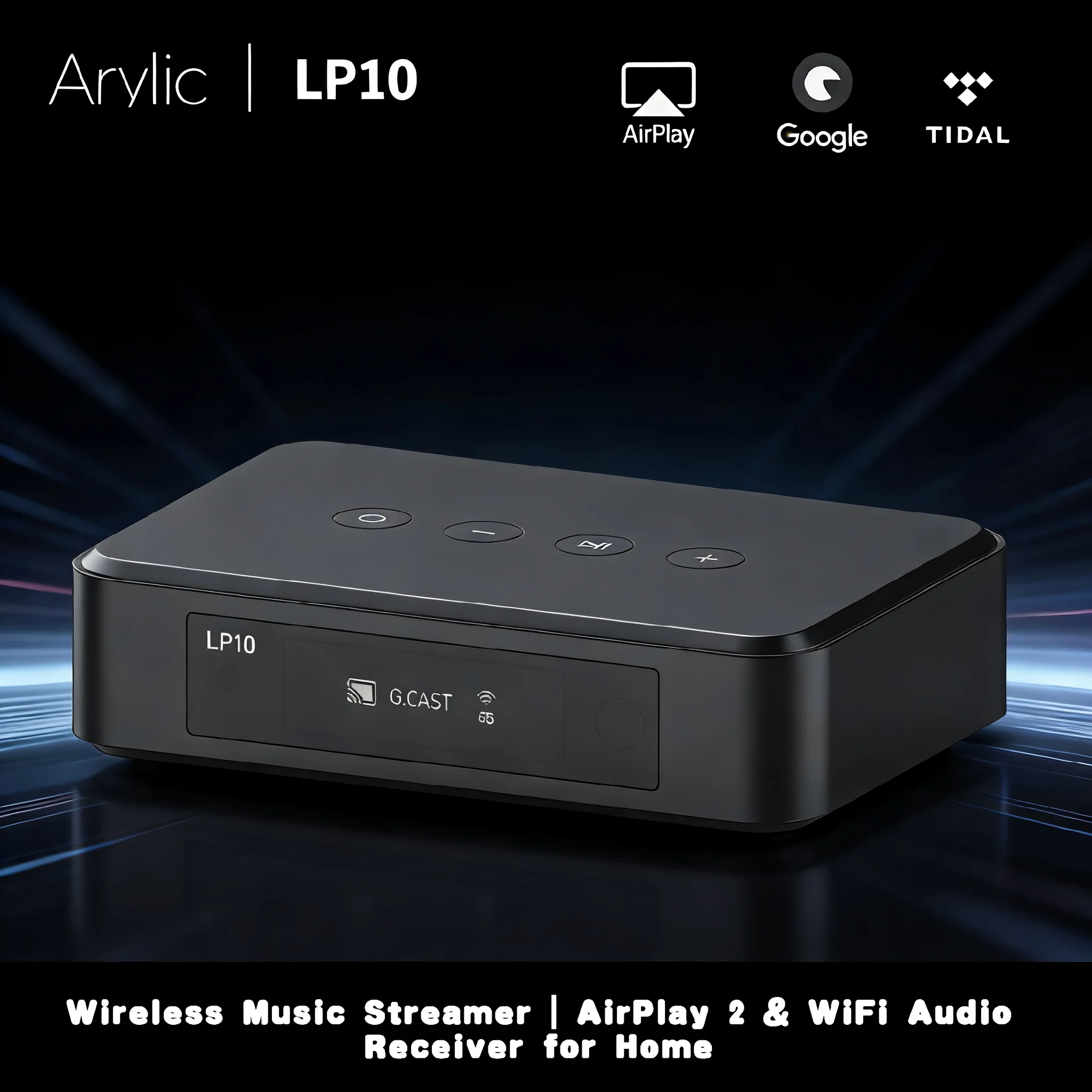 Arylic LP10 Wireless Music Streamer | AirPlay 2 & WiFi Audio Receiver for Home