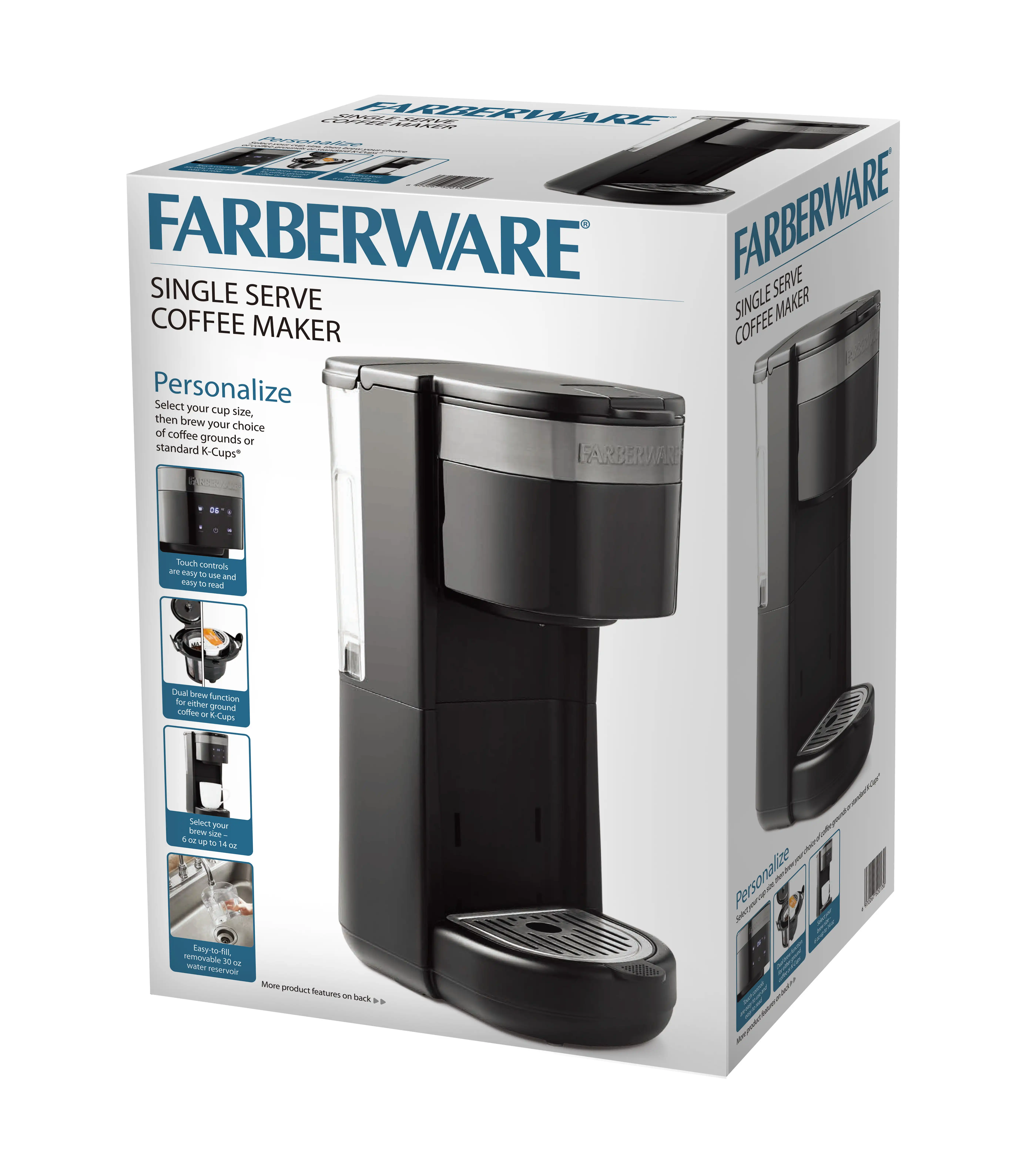 Farberware Touch Singe Serve Coffee Maker, Black - AliExpress