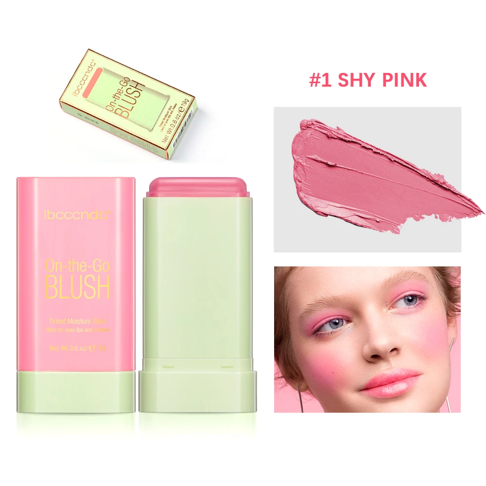 Bâton De Blush Double Face Effet Naturel Longue Tenue - Neuf, Marque Générique