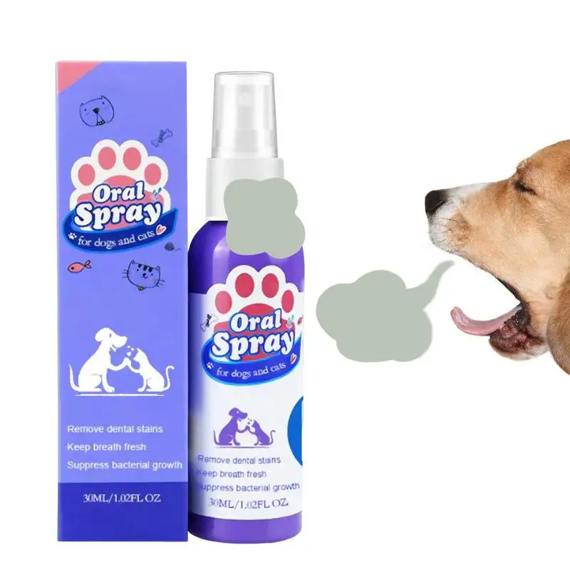 DogDentalSprayDentalFreshWaterSprayForDogsDogBreathFreshener