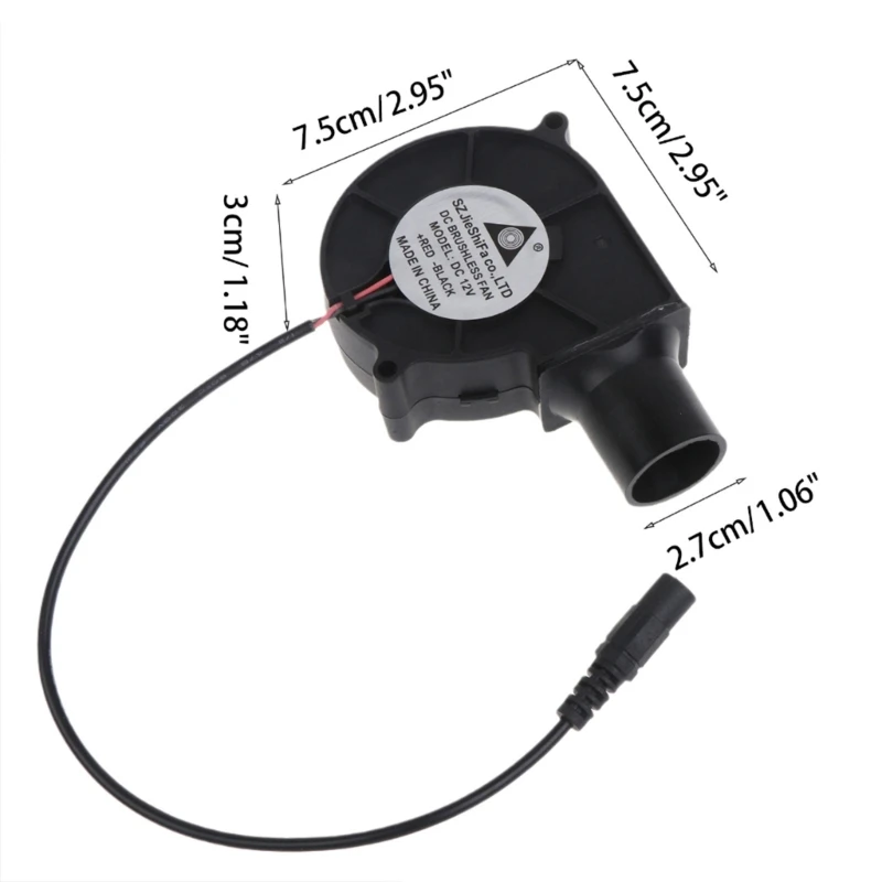 

UK/EU Plug Outdoor Cooking BBQ Adjustable Speed Blower Portable Barbeque Air Blower for Barbecue Picnic Camping Hiking