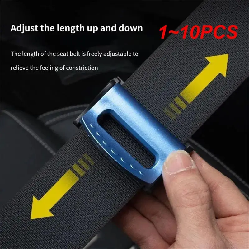 

1~10PCS Adjustable Adjustable Auto Stopper Buckle Clip Universal Car Seat Belt Limiter Durable Easy To Install Car Seat Belts