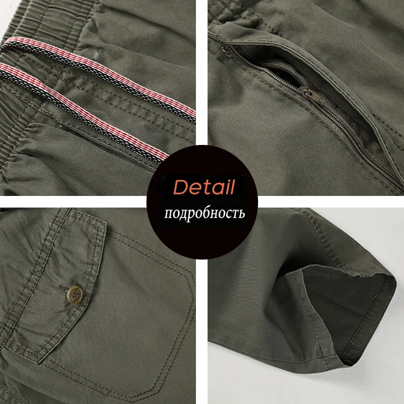 Men Pants Large size Big 6XL Plus Men's Cargo Pants Trousers For Men Sports Military Style Trousers Jogger Male