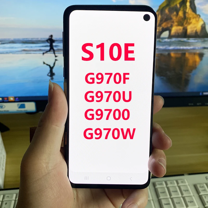 

Original 5.8'' S10E With Frame For Samsung S10e G9700 G970U G970W SM-G970F/DS Display Touch Screen Digitizer Replaceme