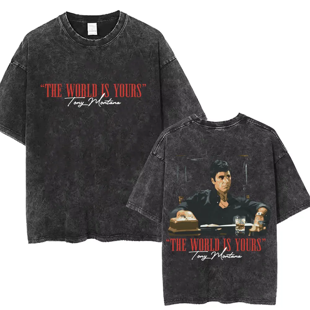 トップス vintage SCARFACE long T shirt VTG Scarface Clothing Co. Black Long Sleeve – New2You LX