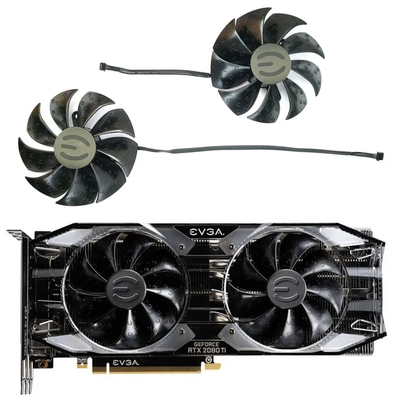 

NEW 87MM 4PIN PLA09215S12H RTX 2080 GPU Fan，For EVGA RTX 2080TI 2080 2070 2060 XC ULTRA Gaming Video Card Cooling Fan