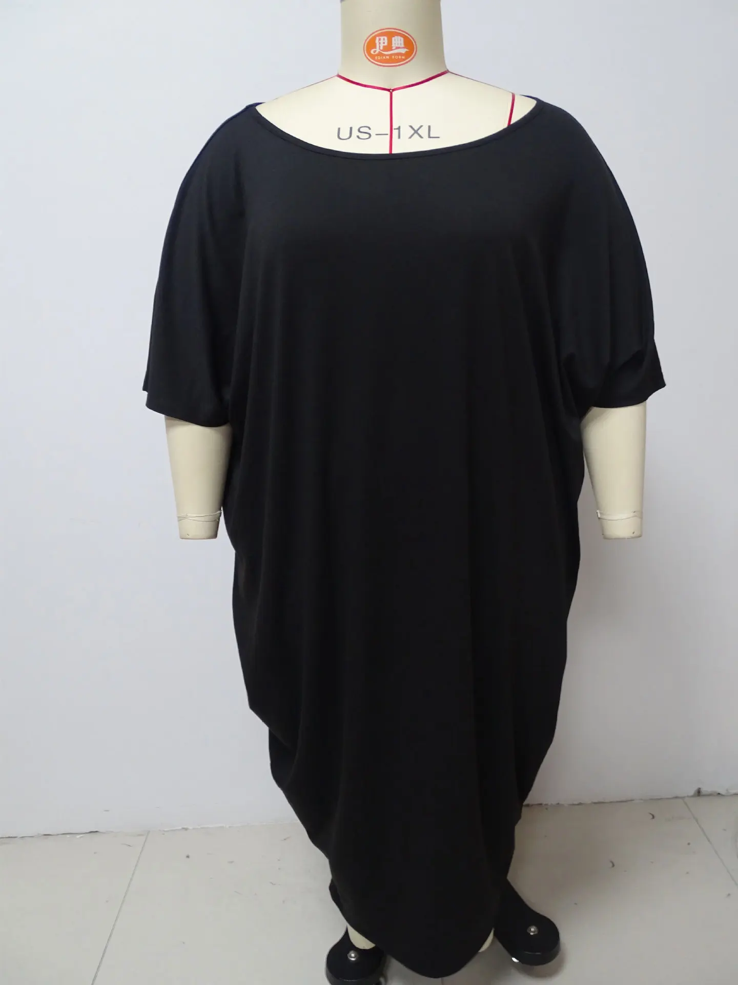 Plus Size Wide Dress For Women Solid Maxi Fashion Elegant Outfit Casual Luxury Long Loose Robe 2023 Spring Evening Party Dress