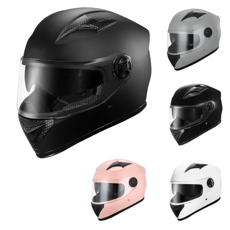 

Motorcycle Full Face Helmets Winter Warm Double Visor Motorbike Helmet Scooter Lightweight protector Motorcycle Accessories