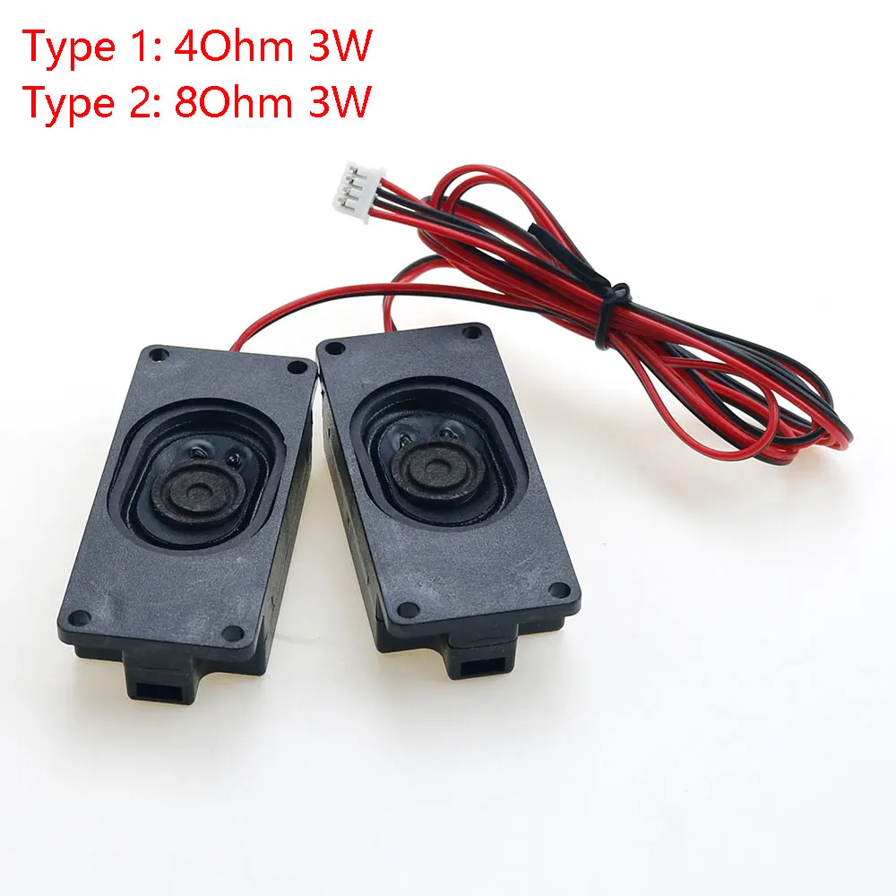 

1 pair Audio Portable Speakers 4Ohm / 8Ohm 3W 3070 Computer Speaker Advertising LCD TV Speakers Loudspeaker Rectangle Speaker
