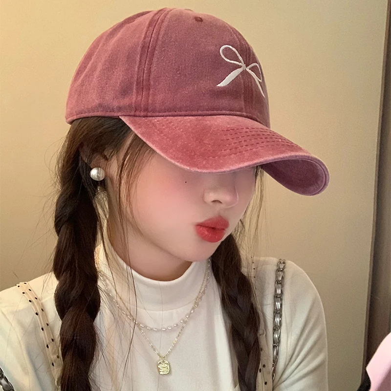 ファッション雑貨・小物その他 +DEINET+ D LOGO WASHED CAP IN PINK KDCXE4S32111200F S57364c157a3340709c999b07bed61