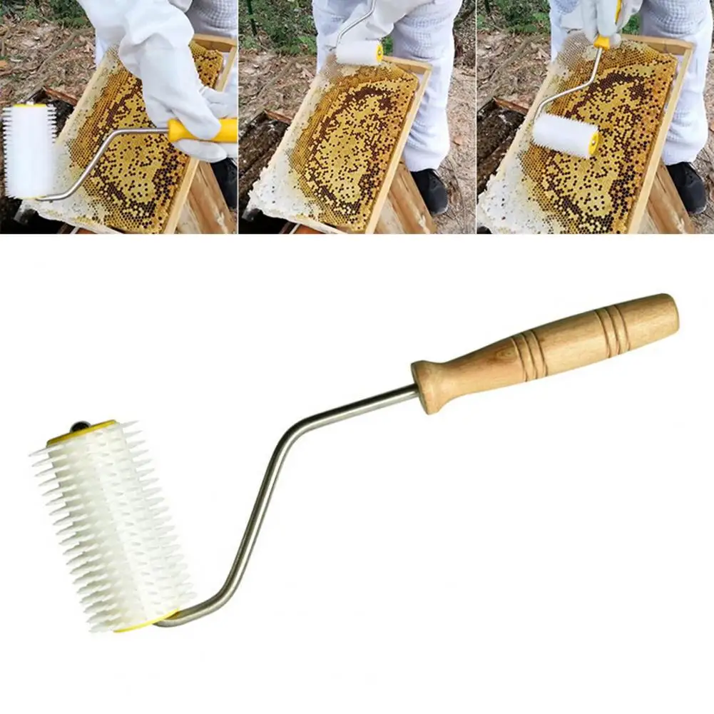 

Durable Hive Decapping Needle Roller Efficient Hive Honey Extraction Tool Durable Beekeeping Needle Roller with Easy-to-clean