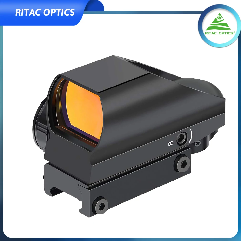 

Red/Green Dot Sight 4 Reticle HD103 Holographic Tactical Reflex Hunting Scope 20mm Rail Mount