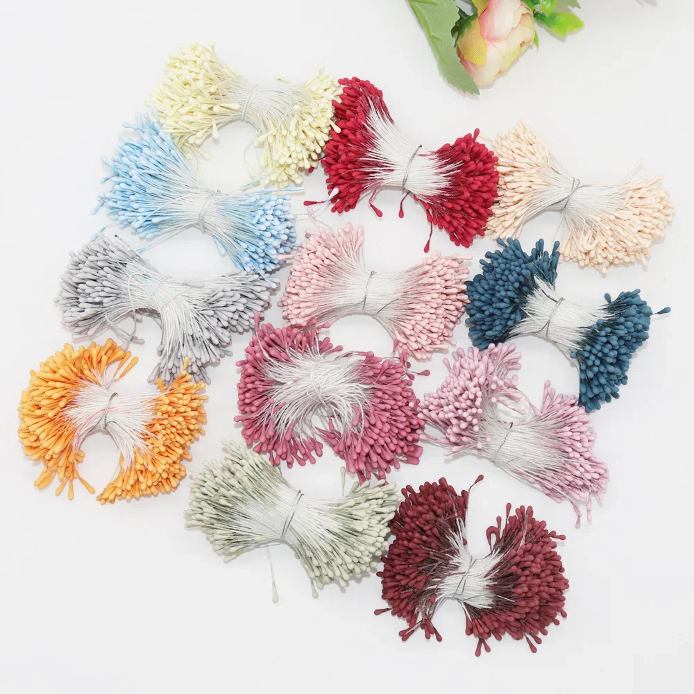 

400pcs 1.5mm Mini Stamen Handmade Artificial Flowers For Wedding Party Home Decoration DIY Christmas Scrapbook Accessories
