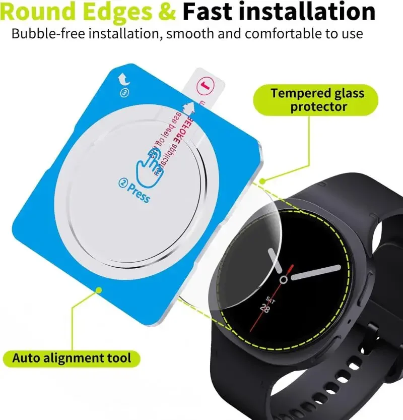 Premium Tempered Glass Screen Protector with Auto-Alignment Installation