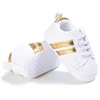 Toddler Baby Girl Shoes 0 to 3 6 9 12 18 24 Months Casual Cute Gold White Baby Boy Shoes First Walkers Soft Crib Shoes Infantil 2
