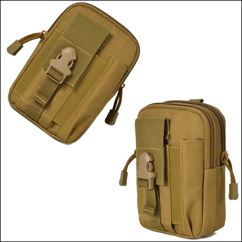 Men Molle Tactical Pouch Belt Waist Pack Small Pocket Survival Tool Bag Runing Travel Camping Hunting Hiking