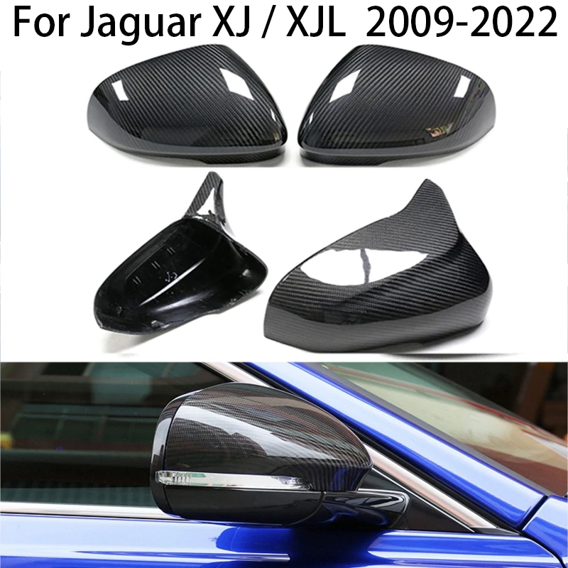 

For Jaguar XJ / XJL 2009-2022 Replacement/Add On Style Carbon Fiber Car Side Door Wing rearview mirror spare parts accessories