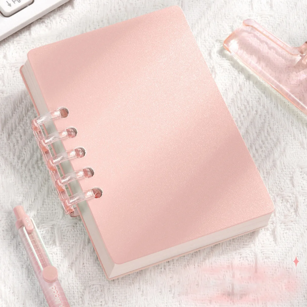 Mini Pocket Loose-Leaf Notebooks Set | Portable Stylish Stationery with Versatile Pages and Frosted Cover