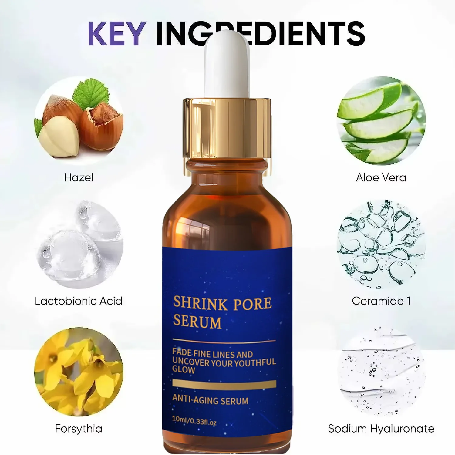 Removing Large Pores Pore Shrinking Serum Face Tightening Repairing Facial Pore Minimizing Moisturizing Skin Care Product 5