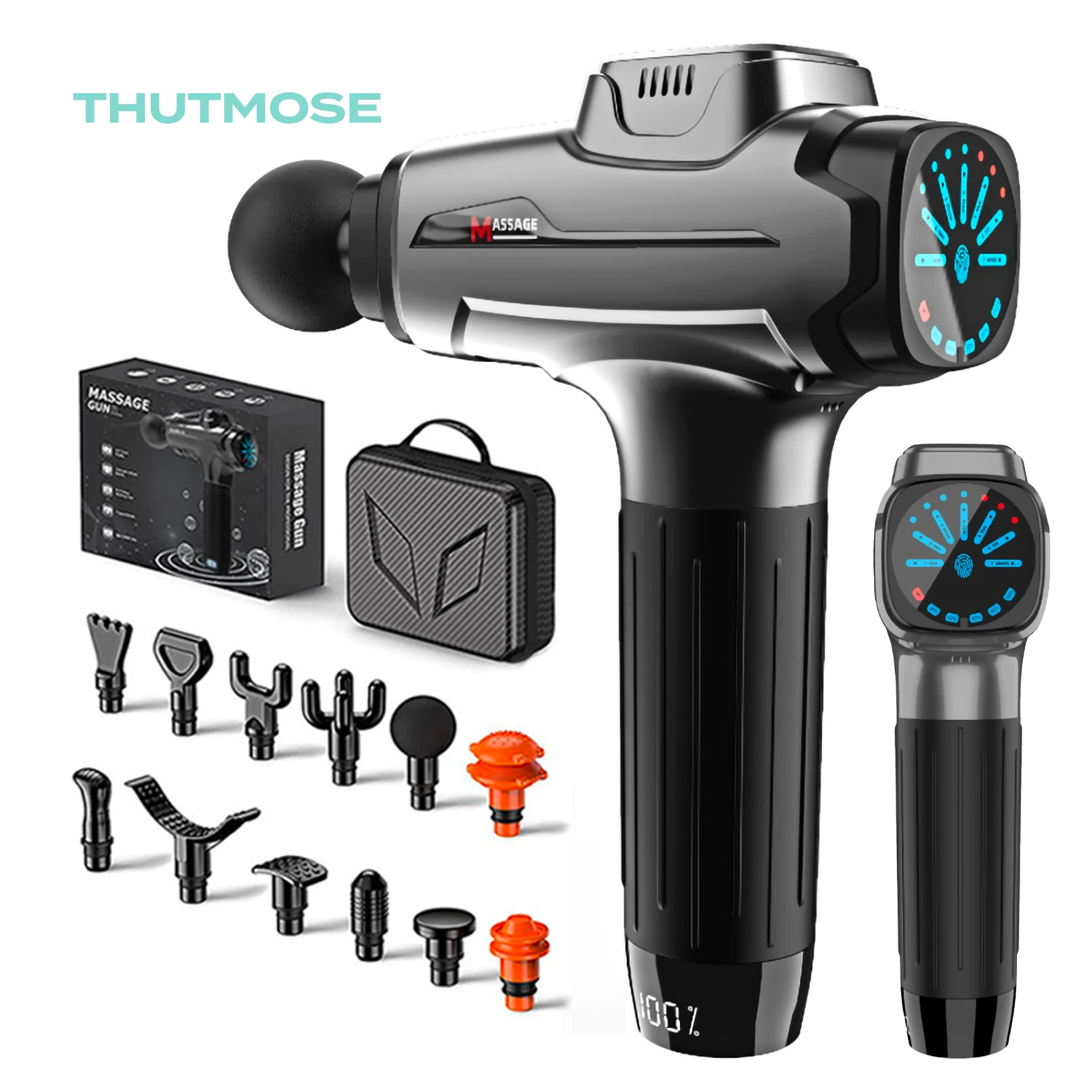 THUTMOSEMassageGunDeepTissueElectricBackMassagerwith12