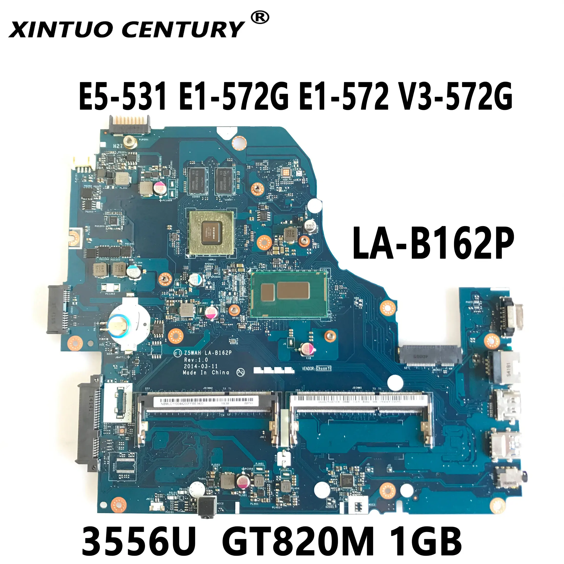 Z5WAH LA-B162P for Acer Aspire E5-531 E1-572G E1-572 V3-572G ...