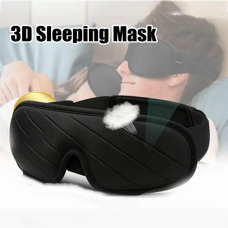 Contoured 3D Sleep Eye Mask with Adjustable Fit