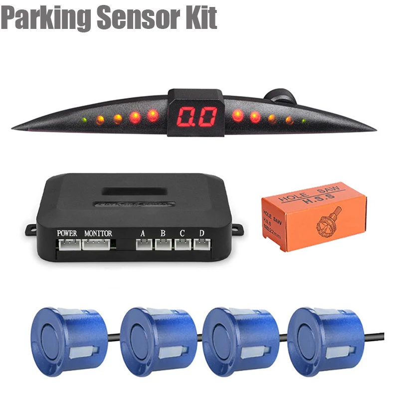 Parking Sensor Kit Car Parktronic LCD Display Beep Reverse Backup Radar Monitor
