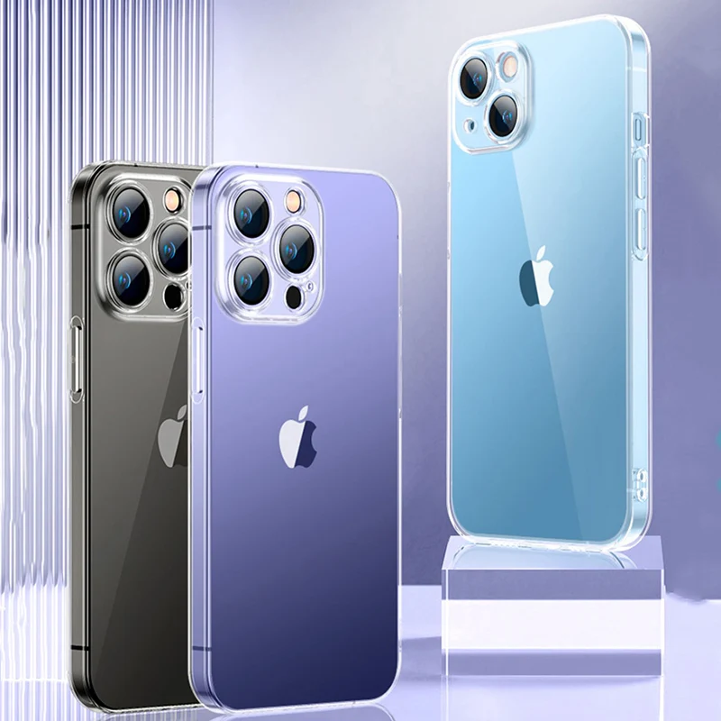 Ultra Thin Clear Phone Case iPhone 13 11 12 14 15 16 Pro Max Mini 16E 7 8 Plus SE Silicone Soft Transparent Back Cover phone case iphone case phone protector cover