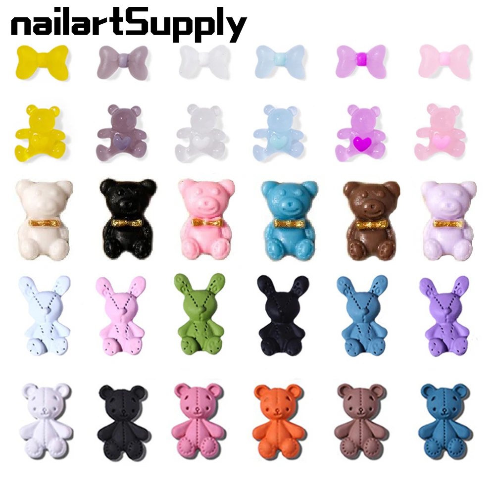 Nail Art Teddy Bears, 3D Bears, 3D Teddies, Nail Art, Nail Charms