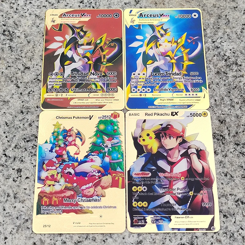 Pokemon Cartões Anime Figuras Pikachu V Max Gx Ex Greninja Lucario