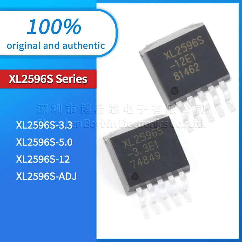 

5Pcs original genuine XL2596S-3.3 XL2596S-5.0 XL2596S-12 XL2596S-ADJ new buck DC converter IC chip TO263