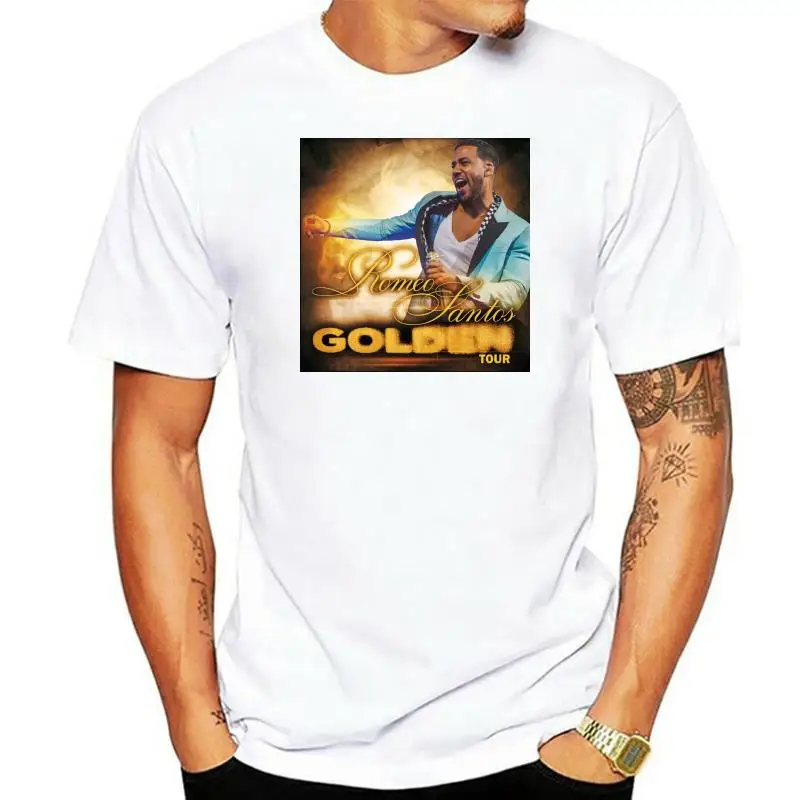 Новая футболка romeo santos golden tour 2024