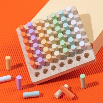 Wooden Color Plugboard 1