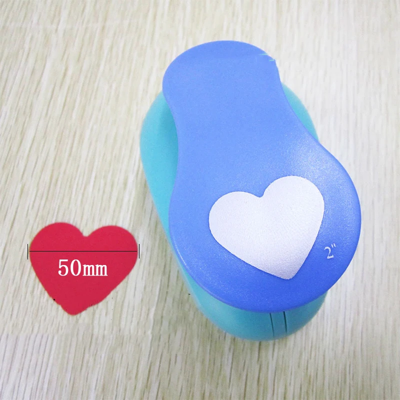 9mm-75mm Heart Shape Craft Scrapbook Paper Hole Punch Foam Cutter For Greeting Card Handmade DIY Children School Cutting Tool