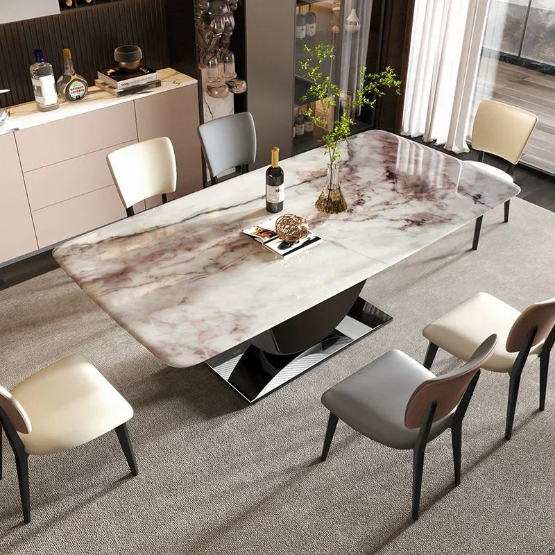 

Console Mobile Dining Tables Coffee Kitchen Luxury Center Marble Dining Table Living Room White Juegos De Comedor Furniture