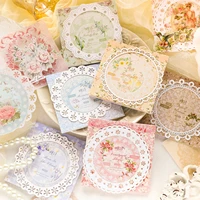 Vintage Lace Scrapbook Paper Materials Non-sticky Collage Paper for Journals Notebooks DIY Crafts Creative Aesthetics Stationery 1