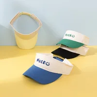 Summer Sun Hats Boy Girl Kids Embroidered Visor UV Protection Top Empty Solid Sport Tennis Golf Running Sunscreen Baseball Cap 3