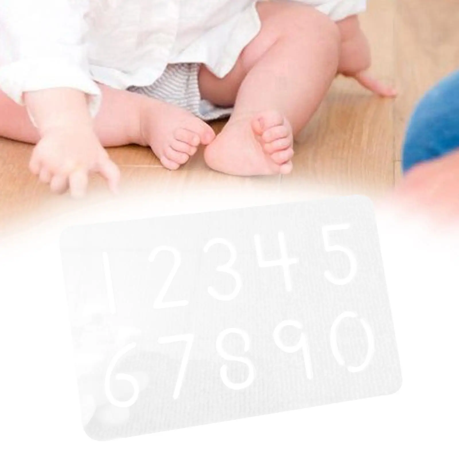 

Number Tracing Board 20cmx13cm Acrylic Handwriting Digital Practice Board for Birthday Gift Classroom Kindergarten Age 3-6