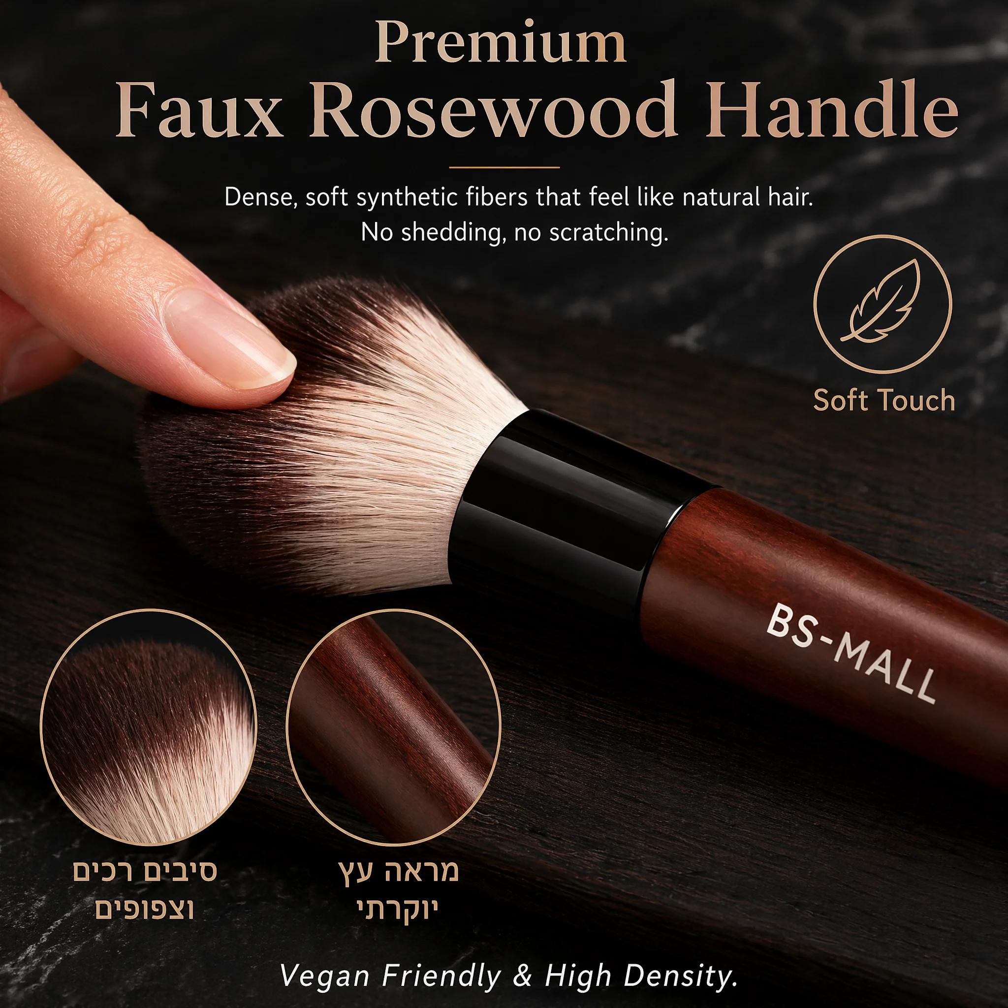 12Pcs Professional Makeup Brushes Set Premium Wood Handle Soft Fluffy No Shedding Cosmetic Brush for Sensitive Skin Full Face 2