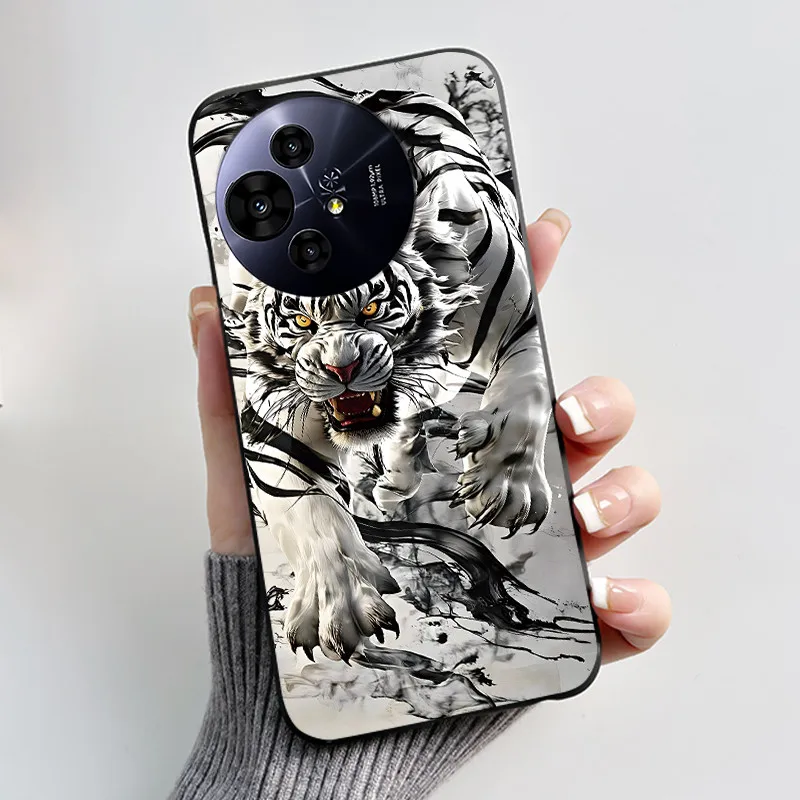 Luxury Cute Love Rabbit Black Soft Silicone Shockproof Phone Case Cover