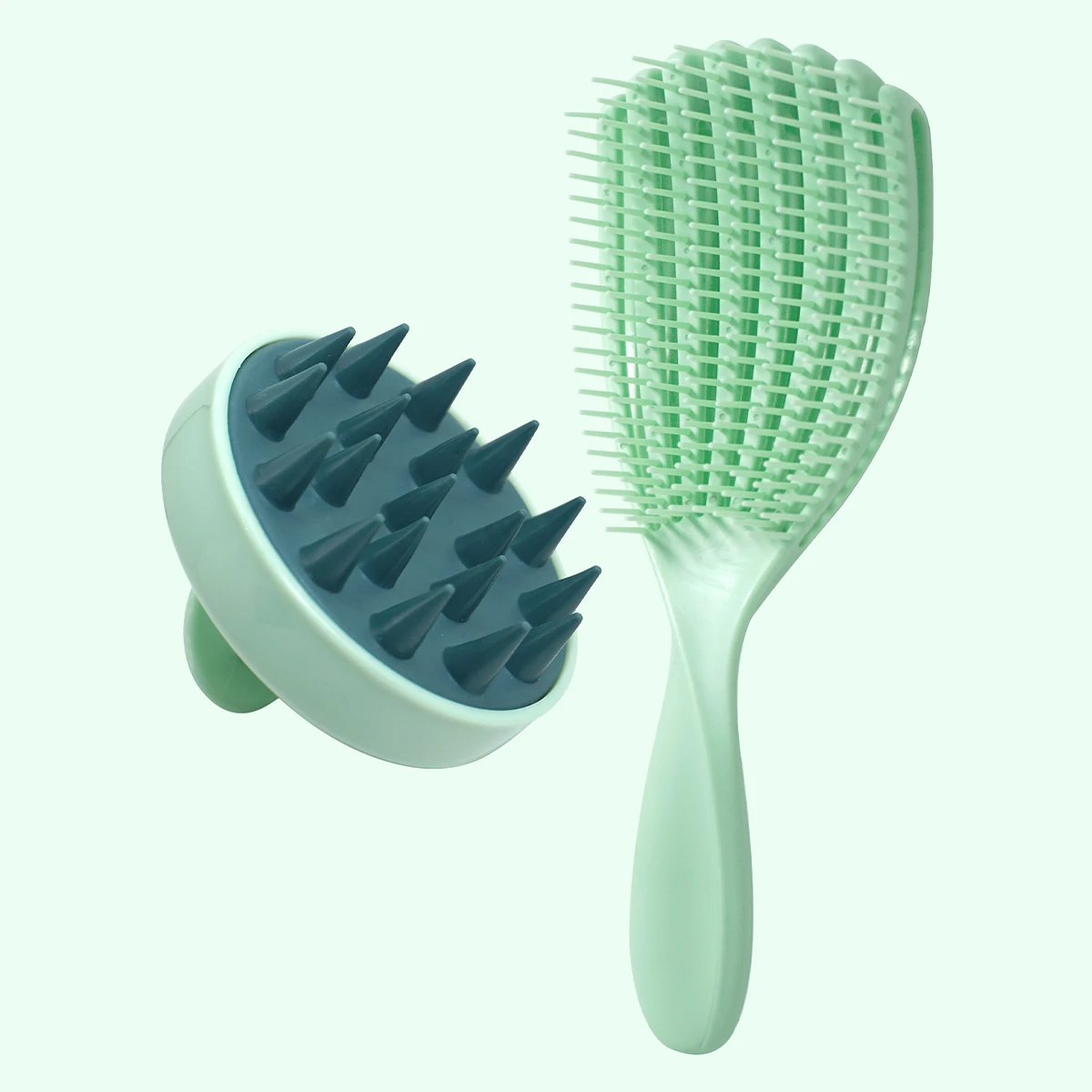 Home Cleaning Silicone Shampoo Brush Head Scalp Massage Comb Hair Washing Combs Body Massage Bath Brush Salon Hairdressing Tools 5
