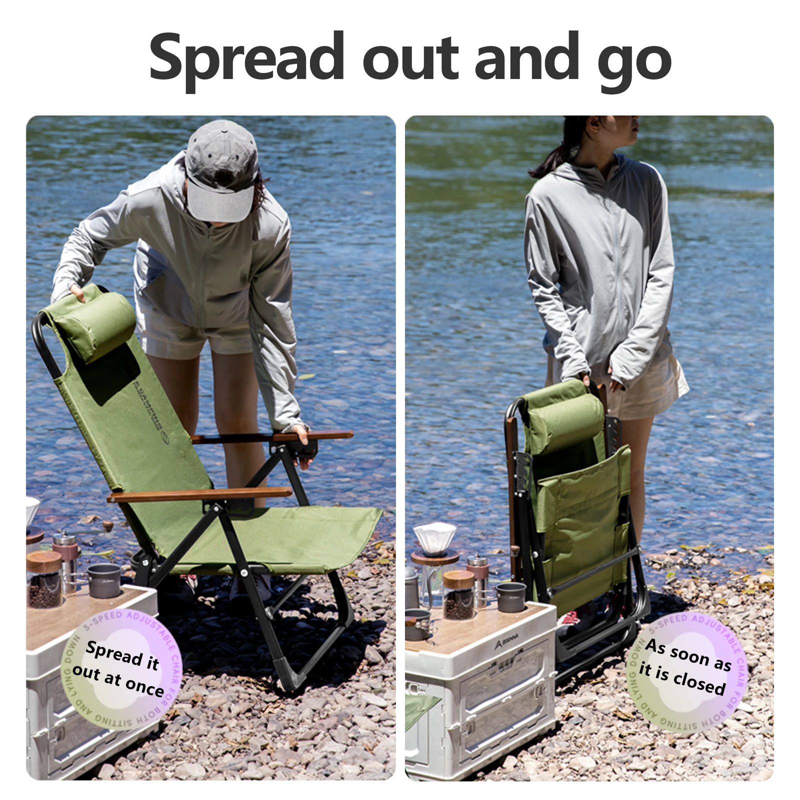 Adjustable Camping Folding Chair 6